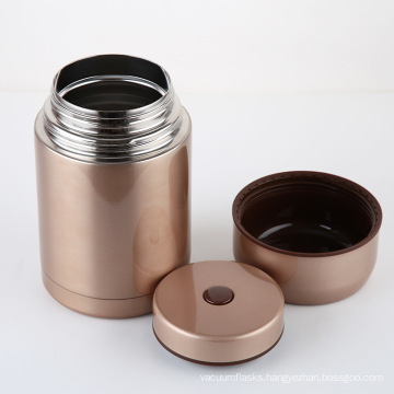 1L/800mL Double wall Vacuum food flask Thermos Stainless steel Insulated Food Jar with spoon